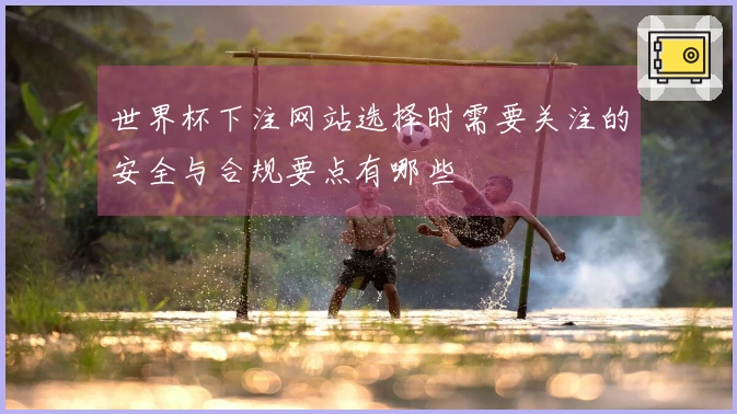 世界杯下注网站选择时需要关注的安全与合规要点有哪些